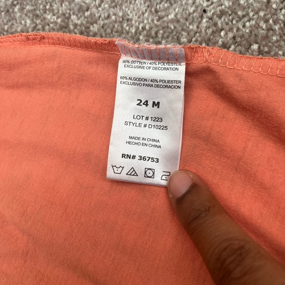 Orange Unisex Tiger Romper. 24 month. 100% Cotton. Gently Used. No Brand for Tag - Picture 5 of 5